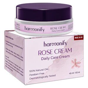 Harmonify Rose Moisture Cream - Daily Soothing Face Moisturizer - Made in UK